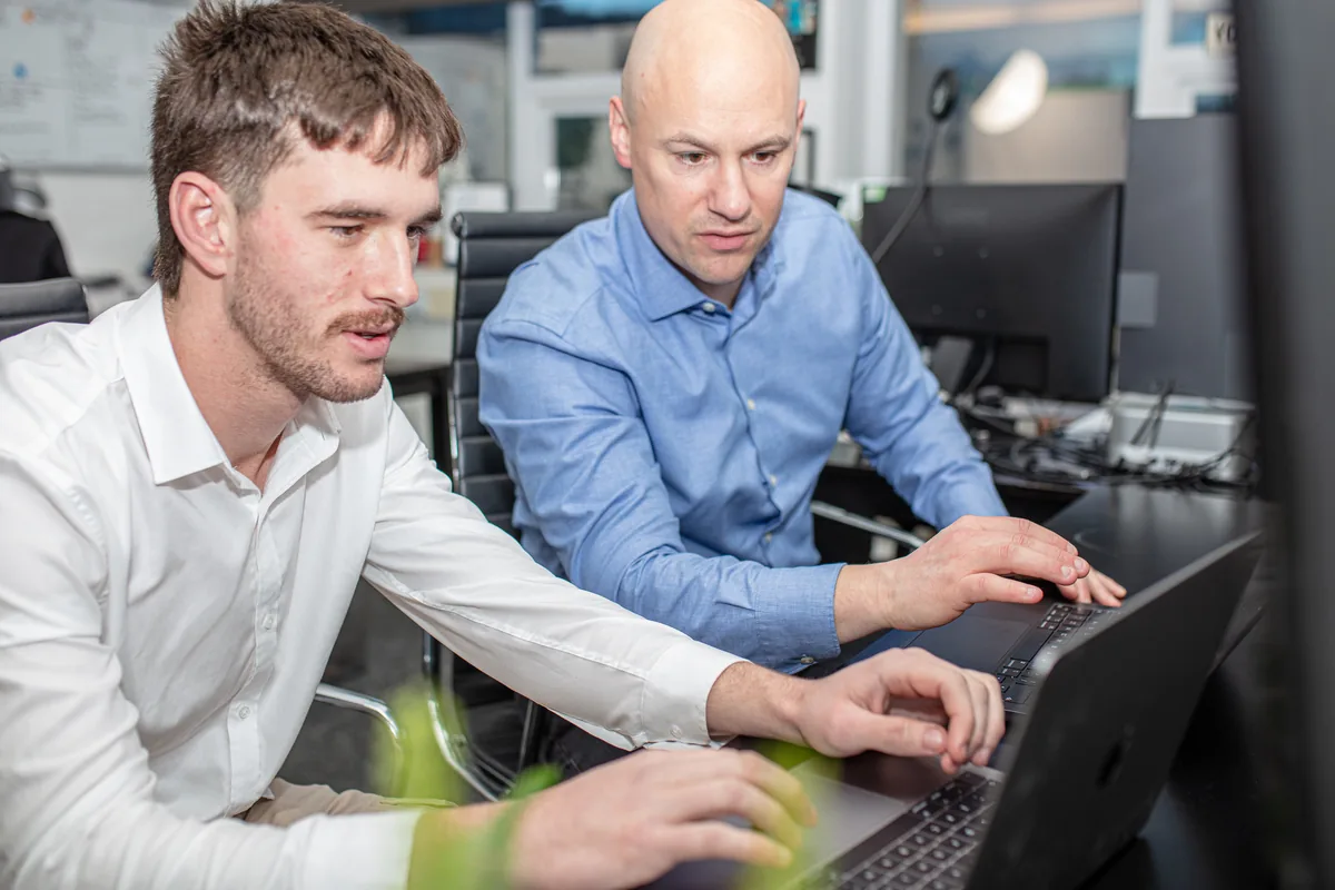 David from Halizona working on website copy for a client